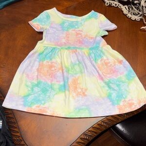 Cat & Jack Multicolor Tie-Dye Kids Dress